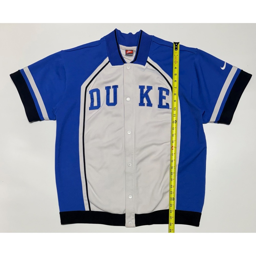 Vintage 90s Nike Duke Blue‎ Devils Basketball Shooting Shirt Blue XL Team Issued